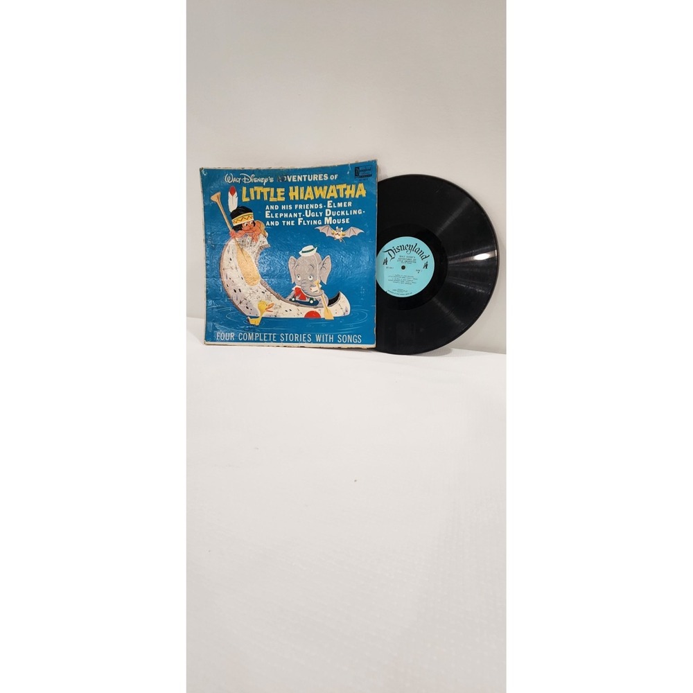 WALT DISNEY'S- ADVENTURES OF LITTLE HIAWATHA LP RECORD VINYL DQ-1283 - Picture 4 of 4